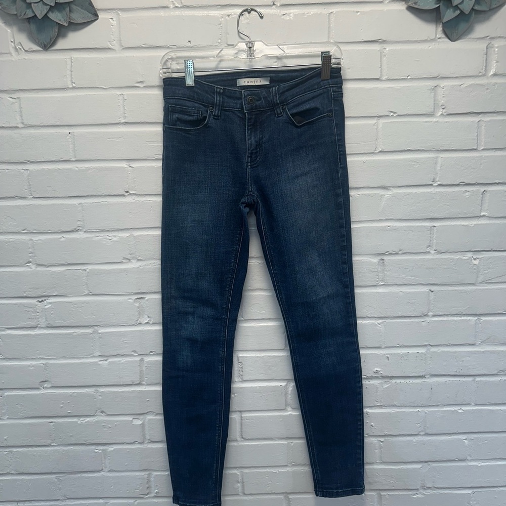 Eunina Midrise Skinny Ankle DarkwashDenim Women's Jeans